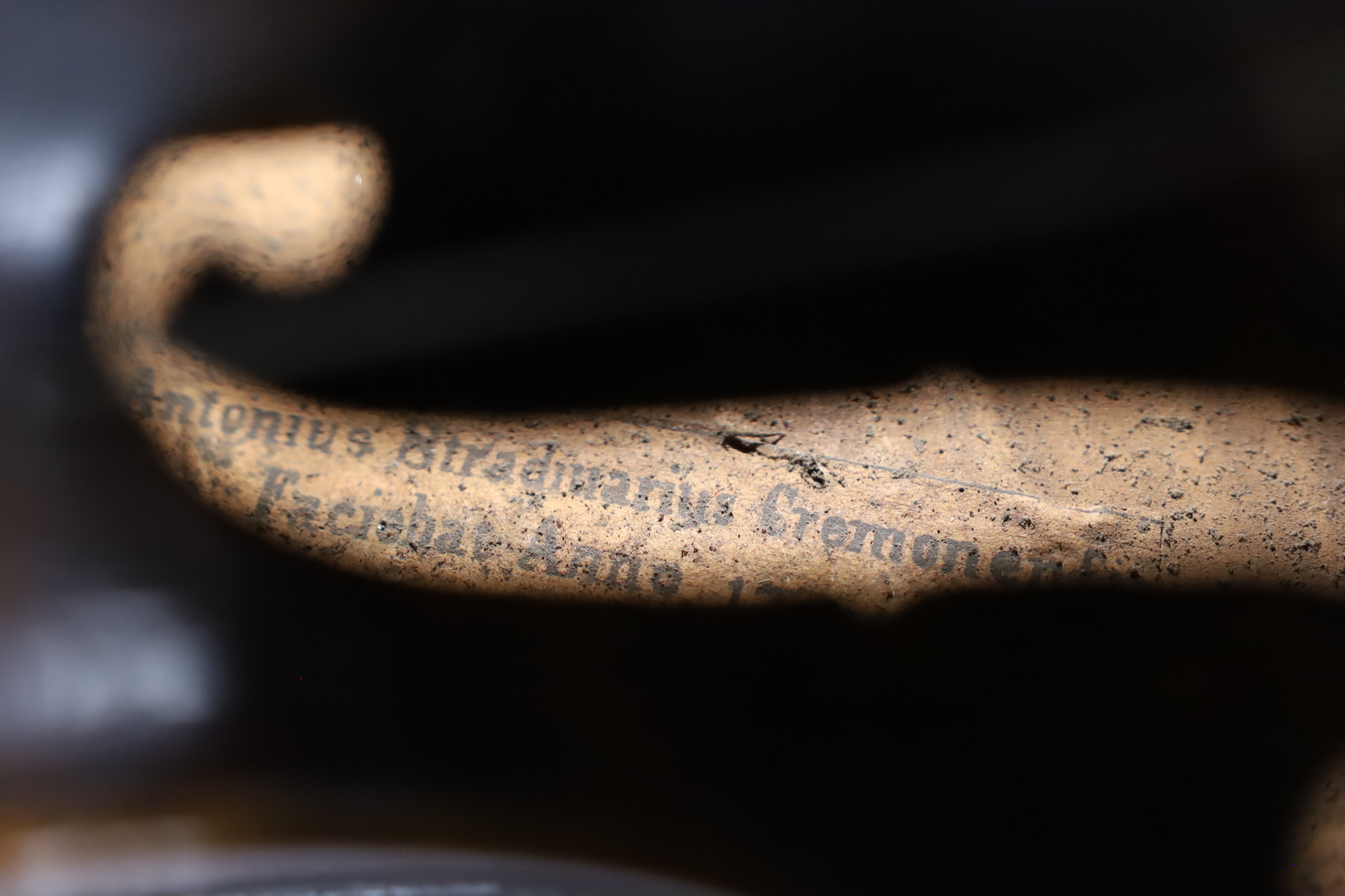 A 19th century German Stradivarius style violin, labelled ATS